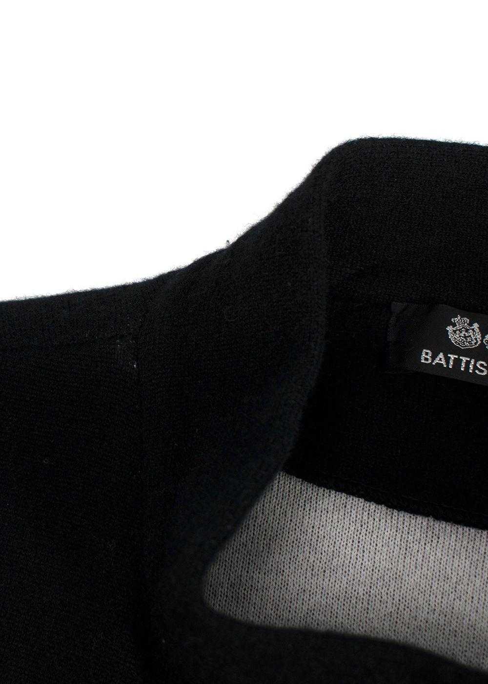 Managed by hewi Battistoni Black Cashmere Long Co… - image 6