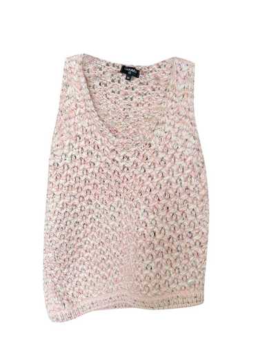 Chanel Chanel Pink Crochet Asymmetric Top