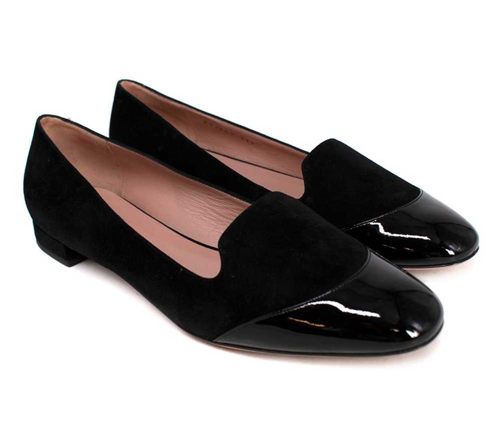 Managed by hewi Giorgio Armani Black Suede Flats … - image 1