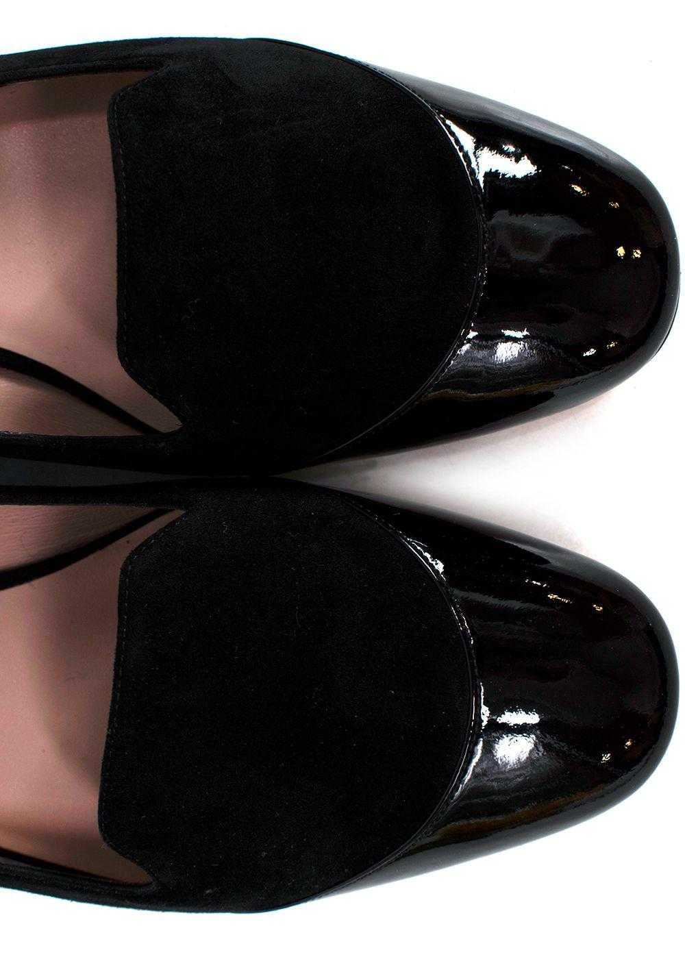 Managed by hewi Giorgio Armani Black Suede Flats … - image 7