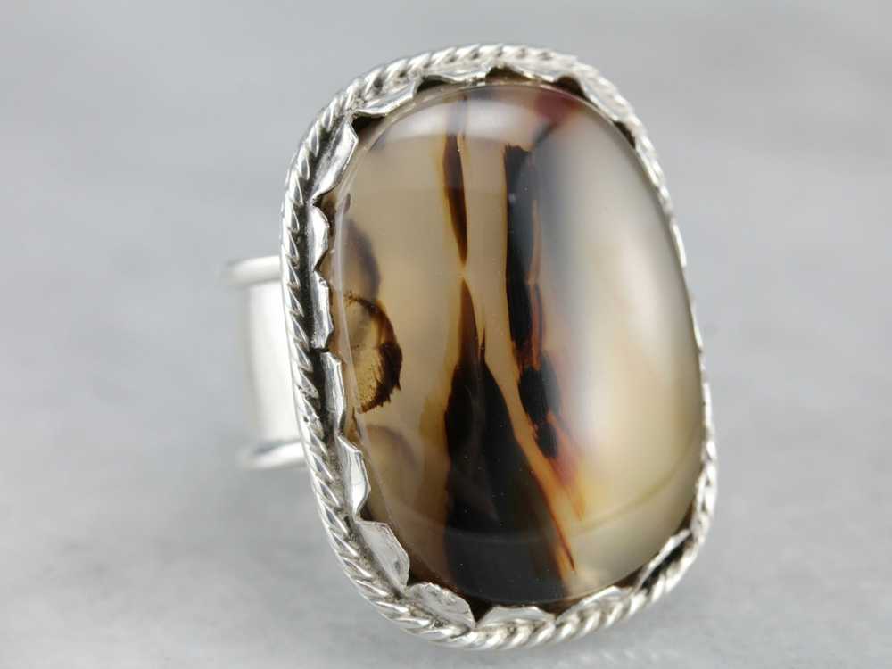 Montana Agate Statement Ring - image 1