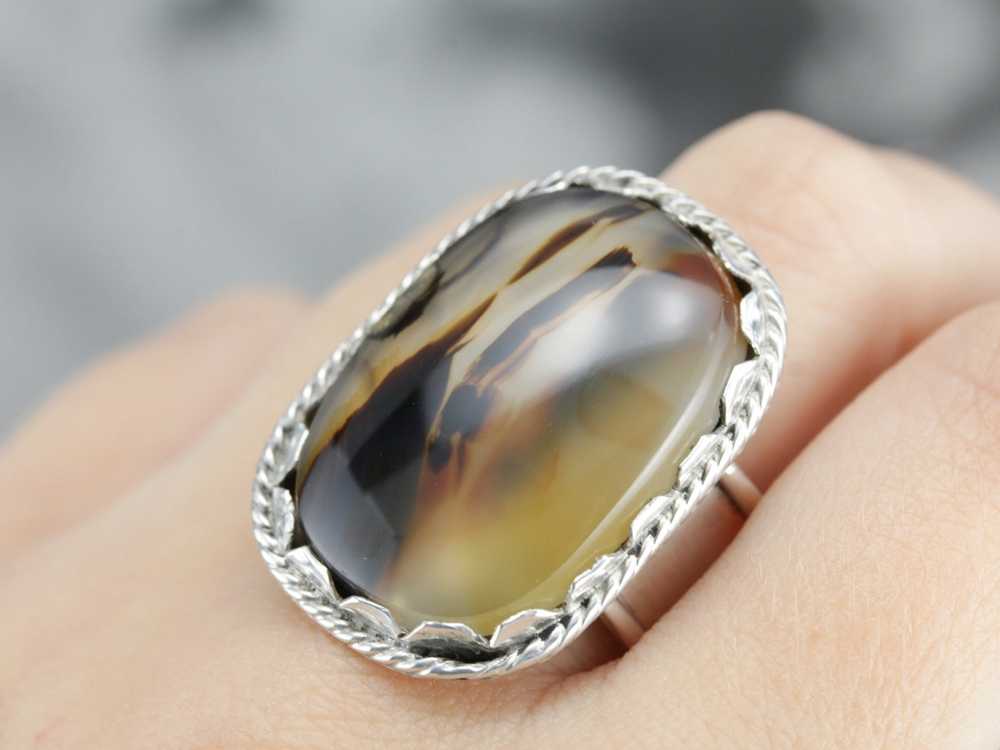 Montana Agate Statement Ring - image 5