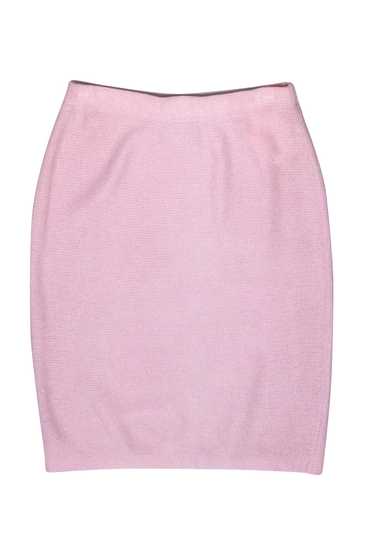 St. John - Light Pink Metallic Wool Blend Knit Pe… - image 1