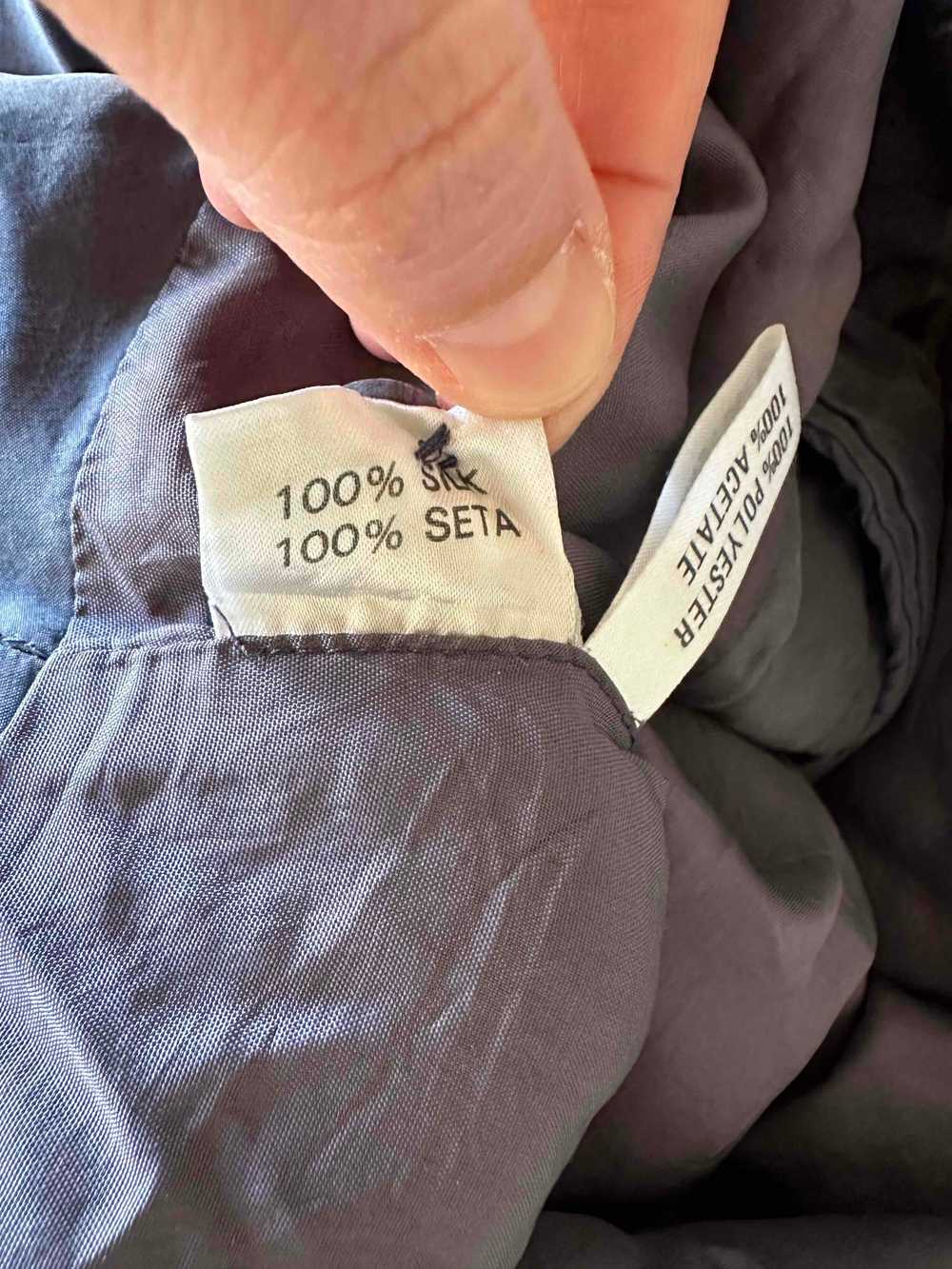 Silk quilted jacket - Quilted silk jacket, midnig… - image 8