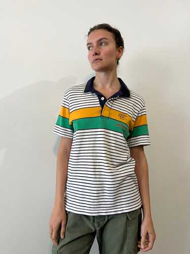 70s Striped Australia Polo Sport Shirt