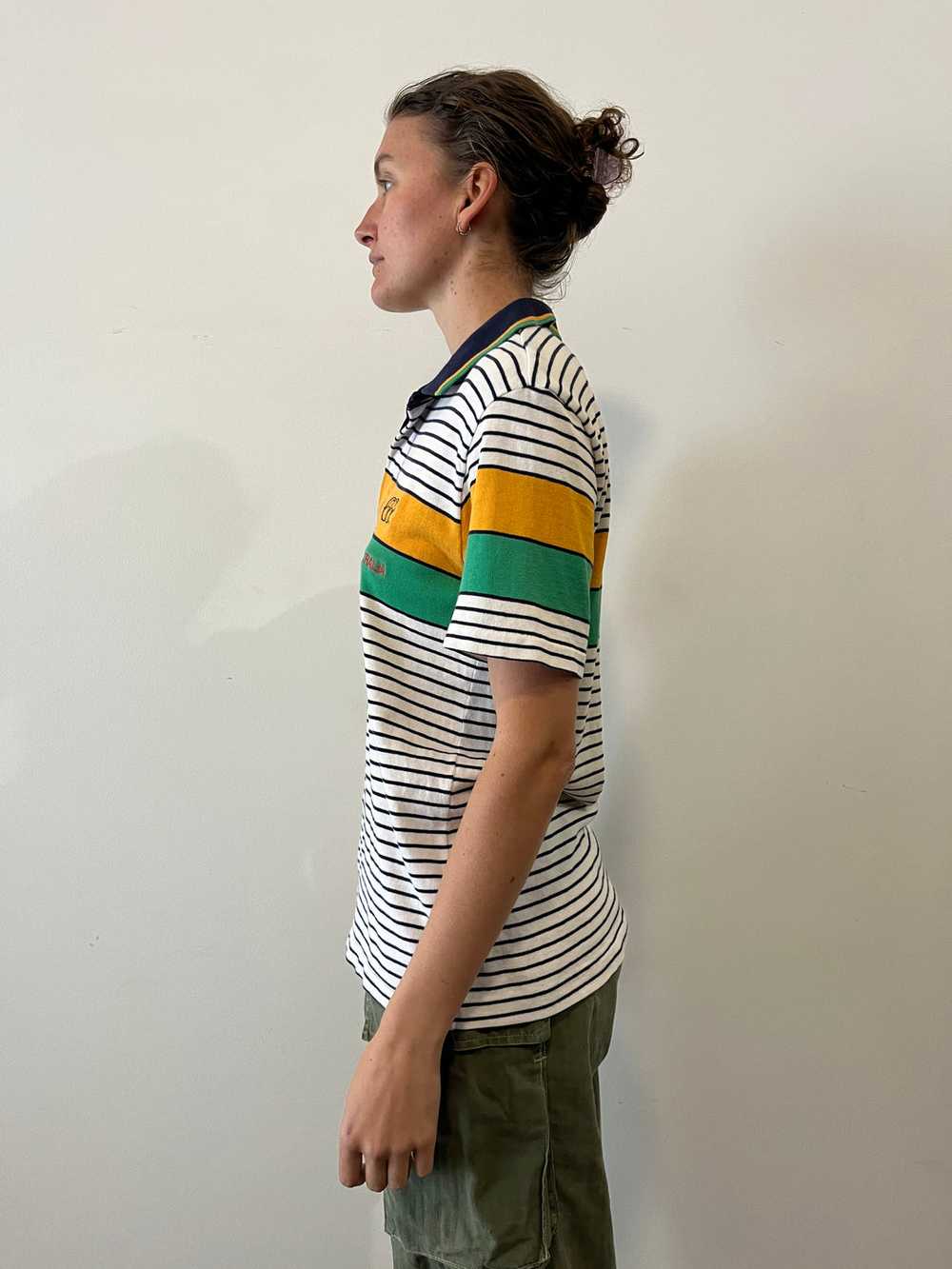 70s Striped Australia Polo Sport Shirt - image 3