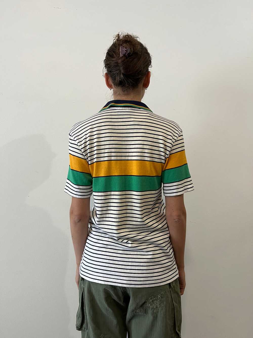 70s Striped Australia Polo Sport Shirt - image 4