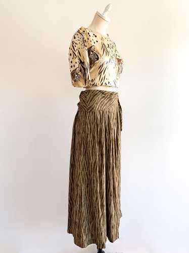 1980's Banana Republic Safari Jungle Skirt