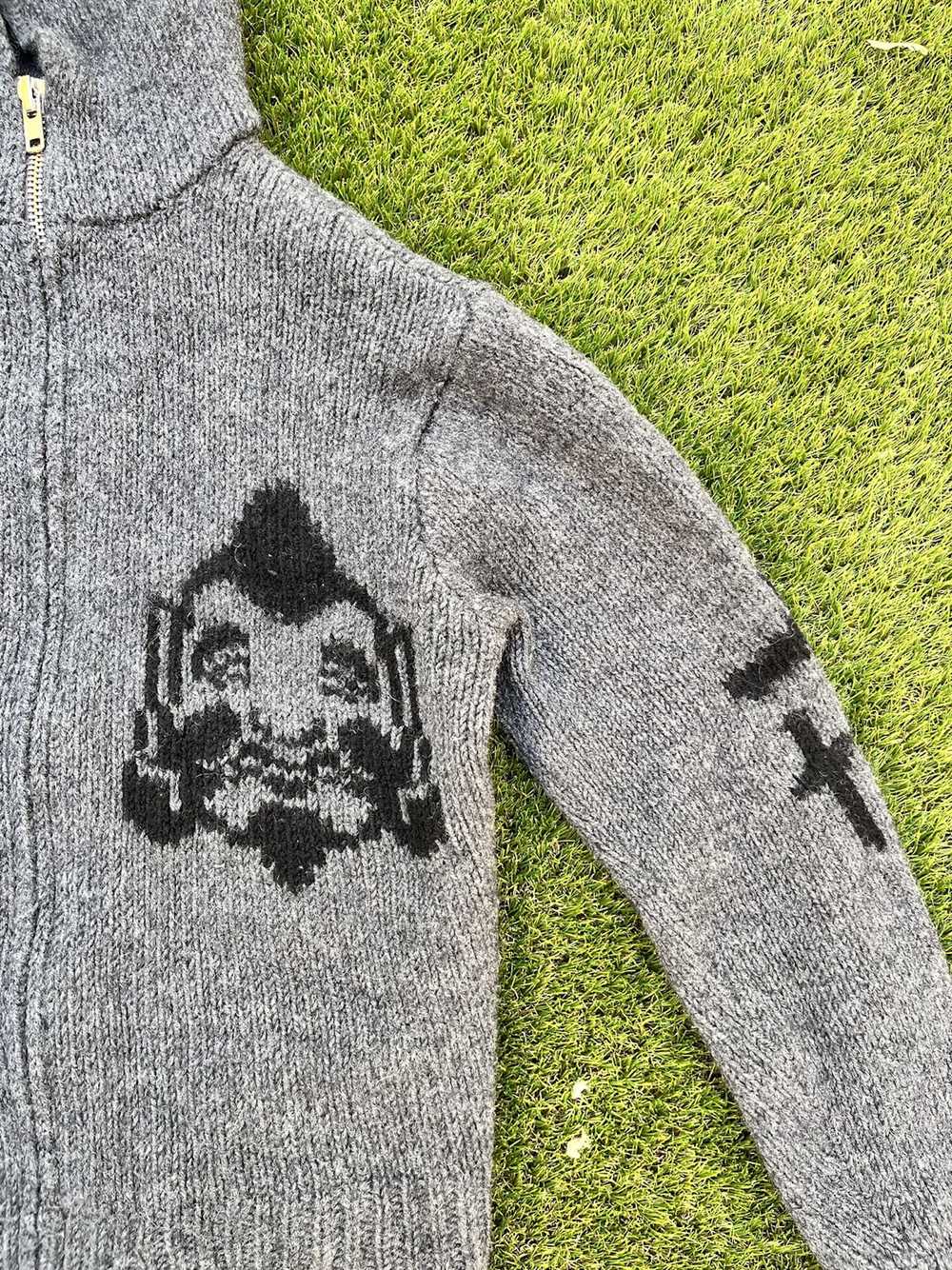 Evisu evisu knitted zip hoodie - image 6