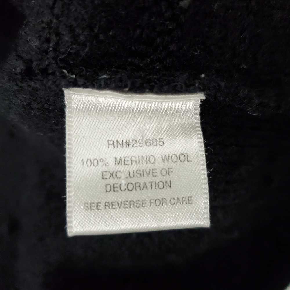VTG Pendleton WM's Black Full Zip 100% Merino Woo… - image 3