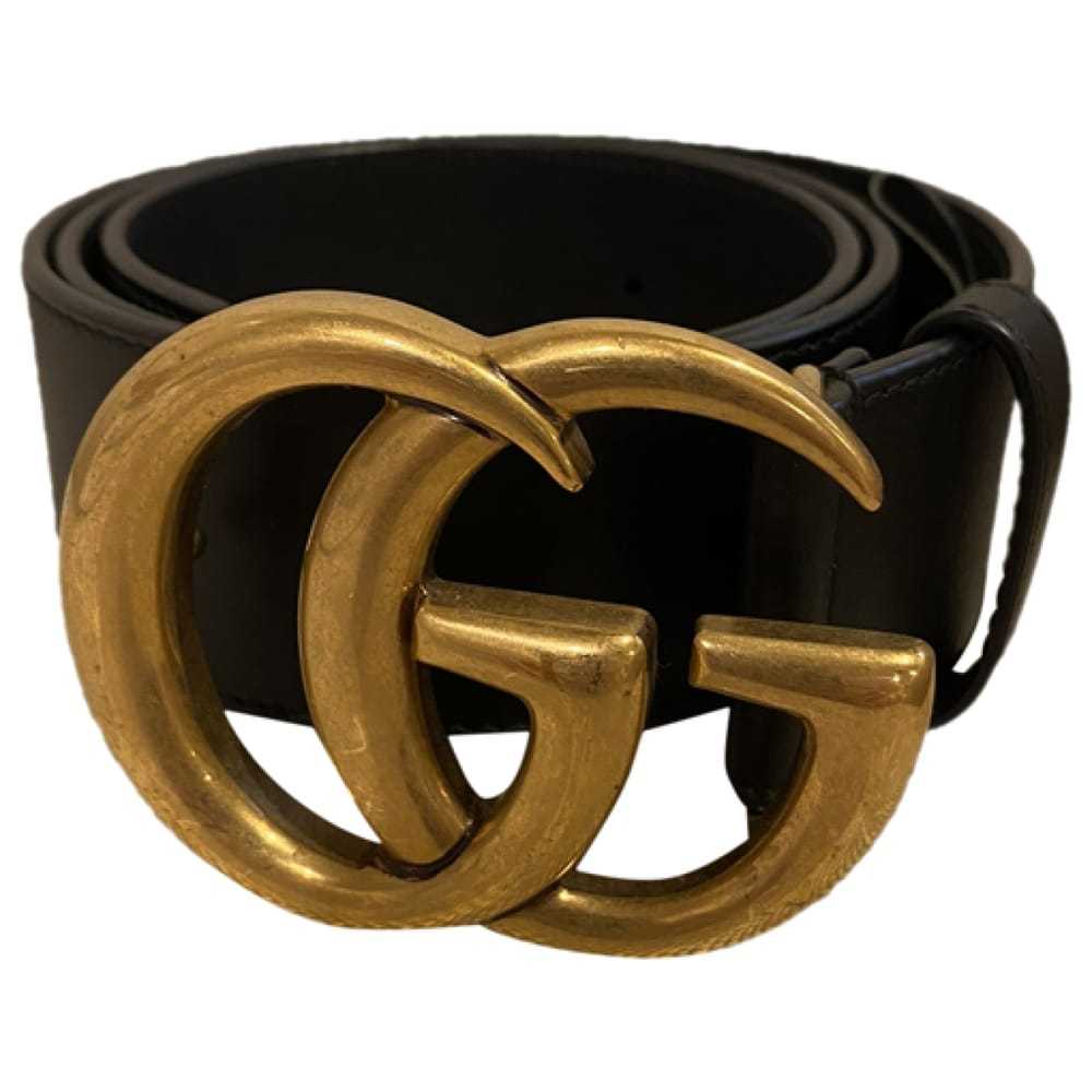 Gucci Gg Buckle leather belt - image 1