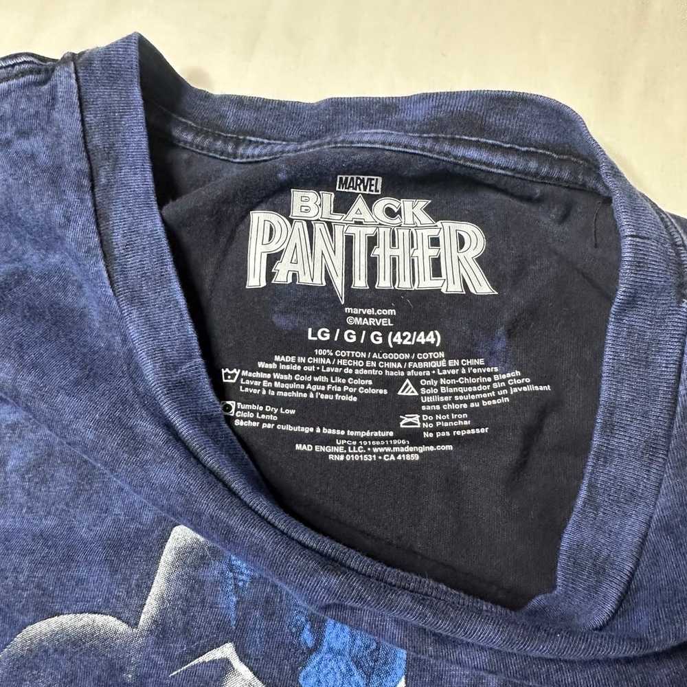 [L] Hand Altered Black Panther T-shirt - image 4