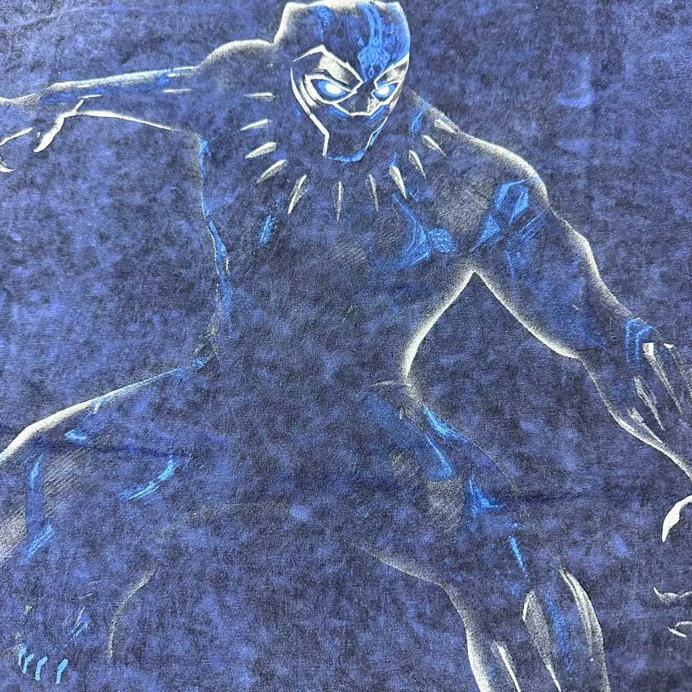 [L] Hand Altered Black Panther T-shirt - image 5