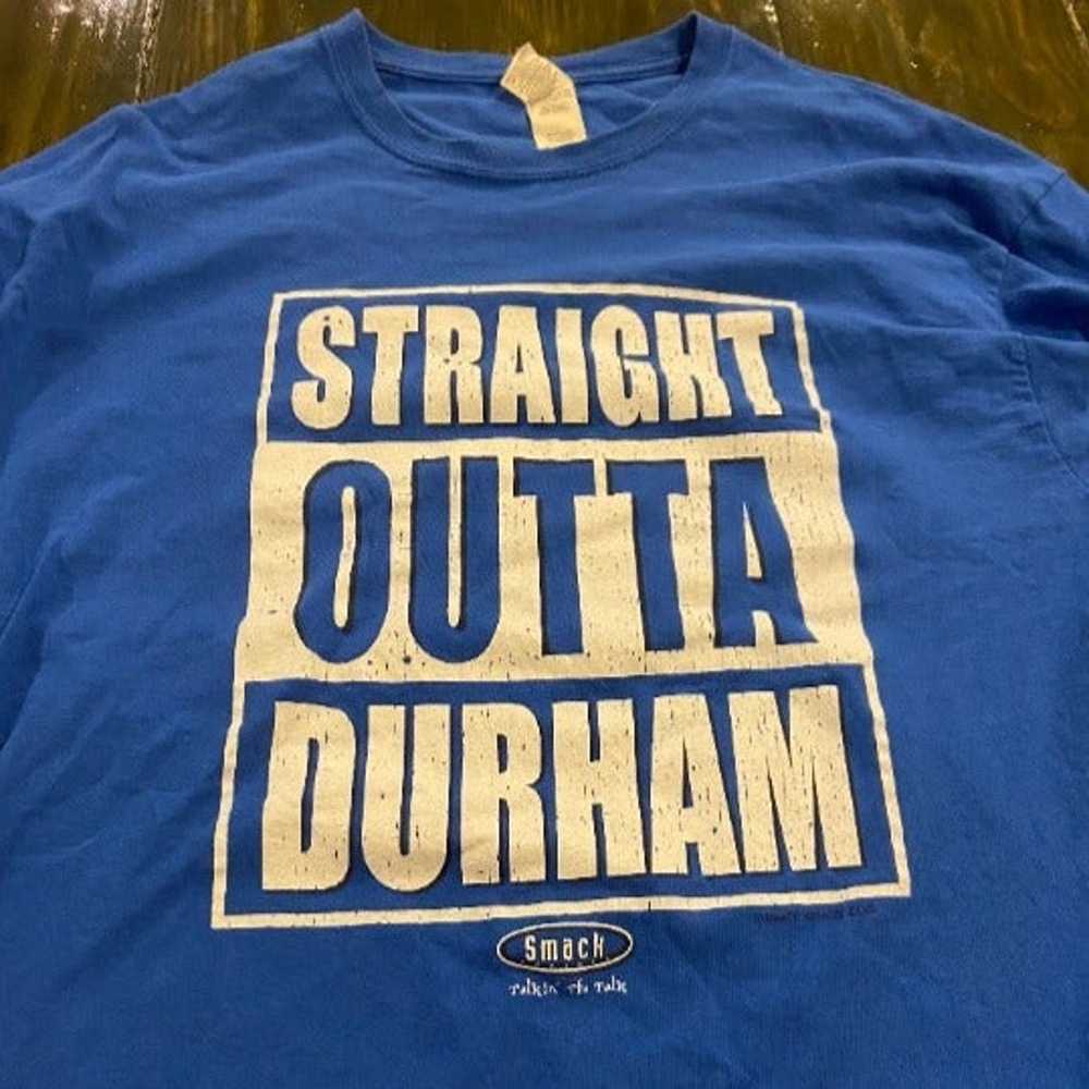 Gildan “Straight Outta Durham” Long Sleeve Shirt … - image 1