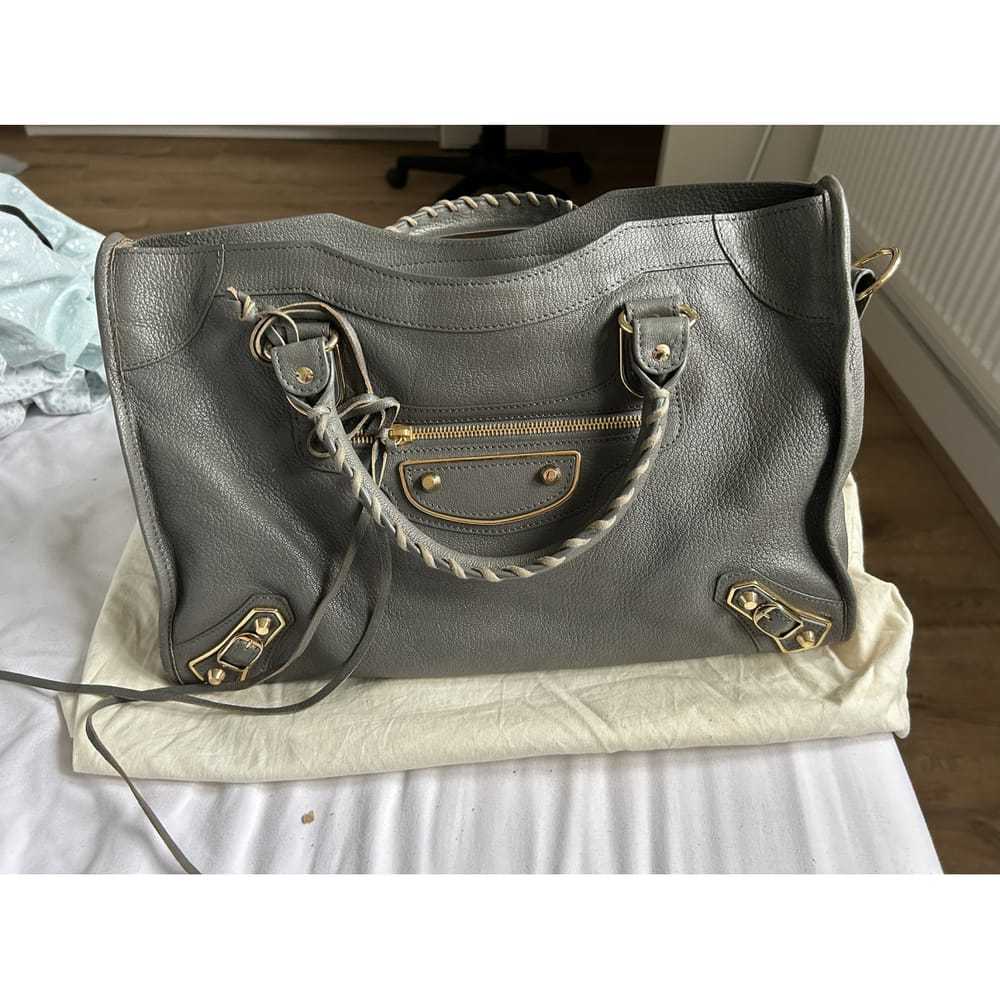 Balenciaga Classic Metalic leather handbag - image 4