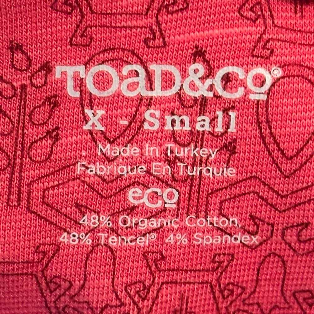 Toad & Co Printed Rosemarie Dress Red XS - image 4