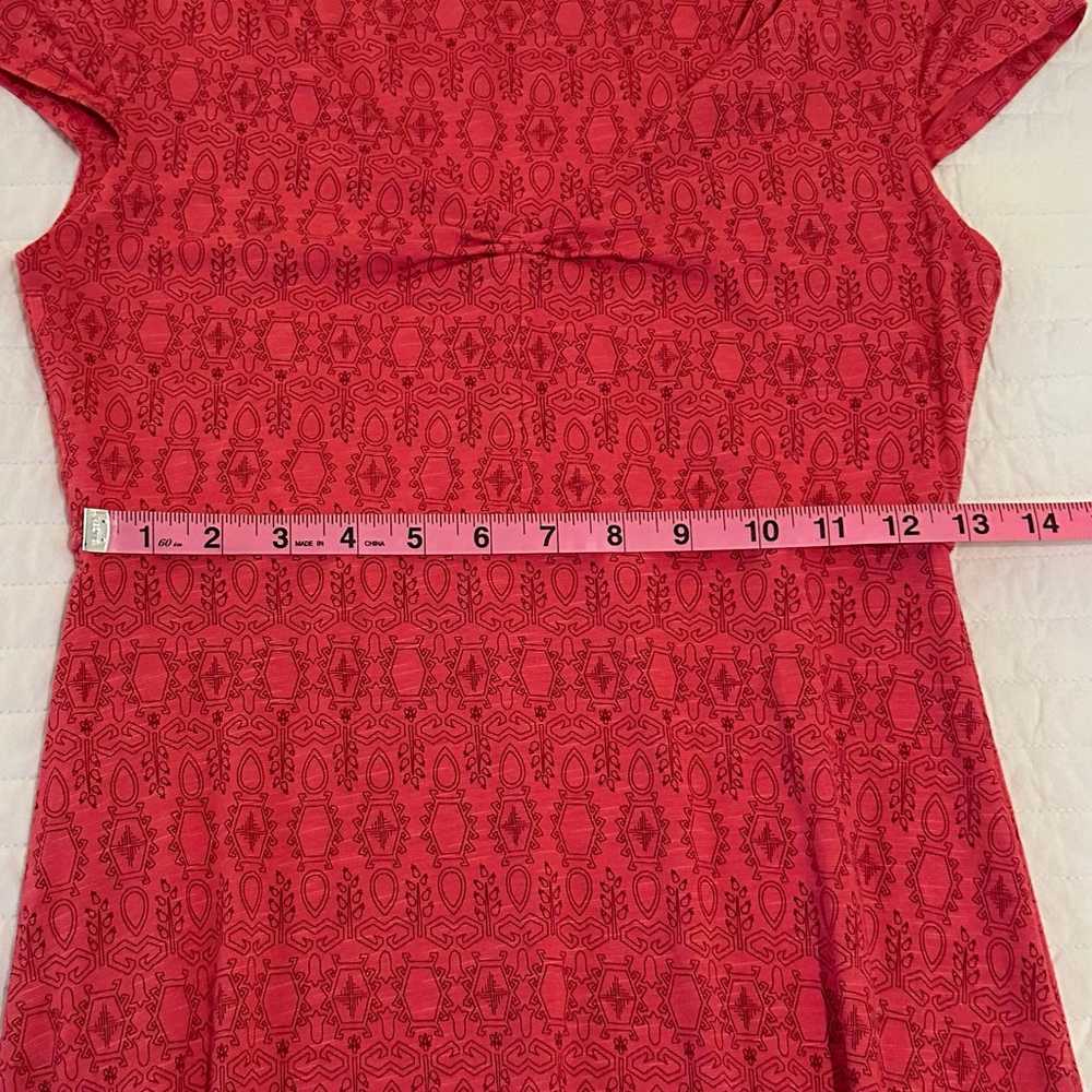 Toad & Co Printed Rosemarie Dress Red XS - image 8