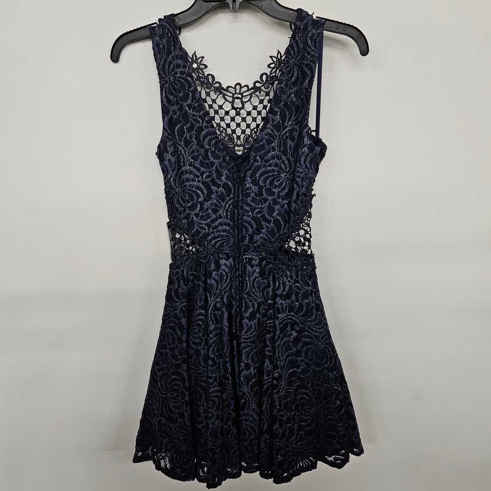 Jodi Kristopher Blue Floral Lace Dress - image 2