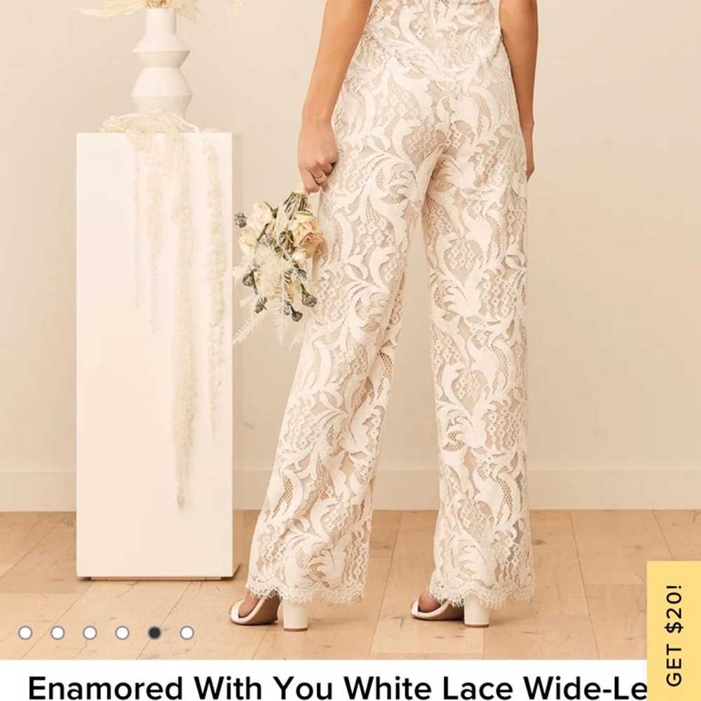 Lulu White Lace Wide-Leg Jumpsuit - image 5