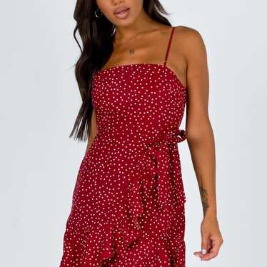 Princess Polly Red and White Sun Dress