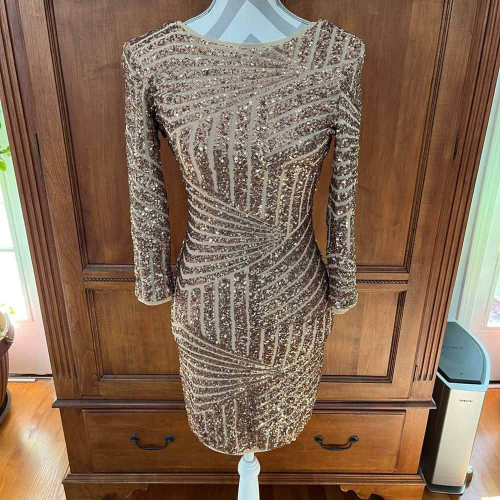 Gold Sequin Dress - image 1