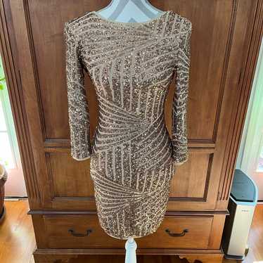 Gold Sequin Dress - image 1