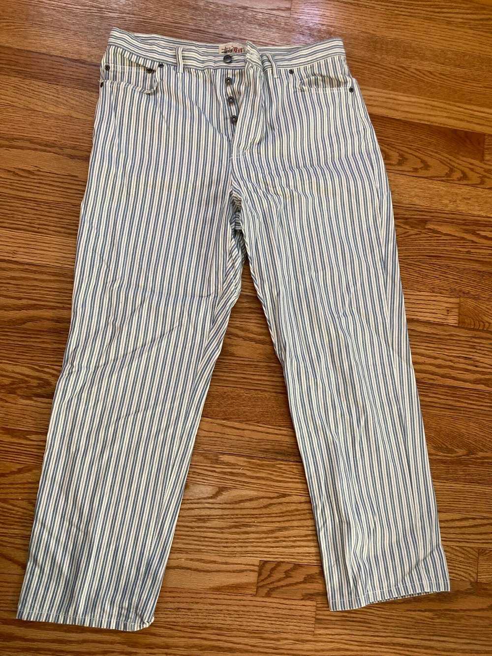 Stussy Stussy Big Ol’ Jeans Railroad Stripe Jeans - image 1