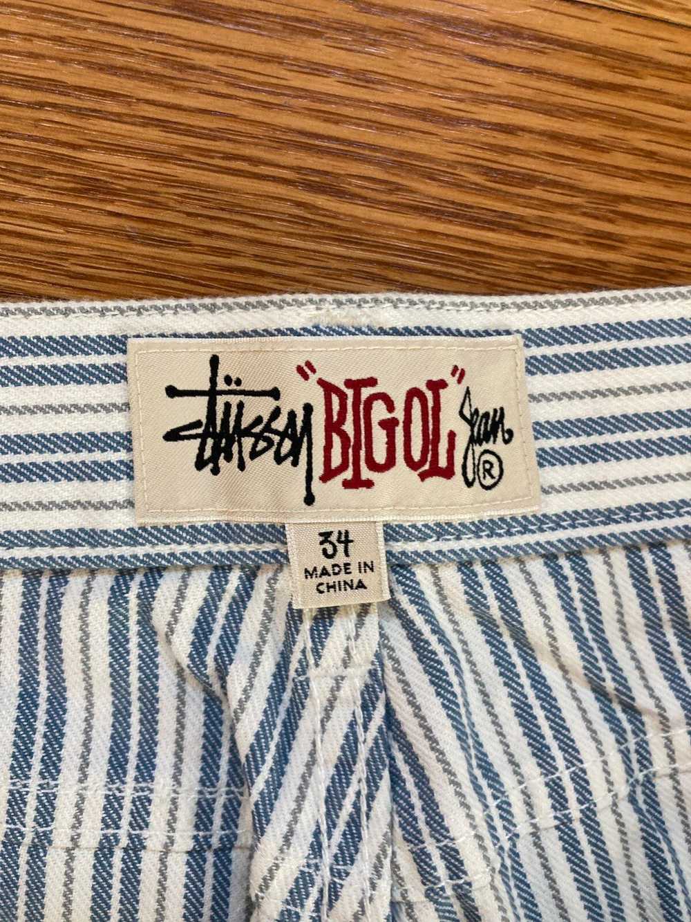Stussy Stussy Big Ol’ Jeans Railroad Stripe Jeans - image 3