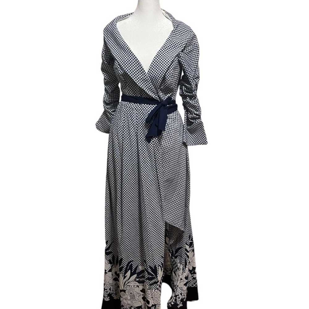 Ruched Sleeve Wrap Dress - image 1