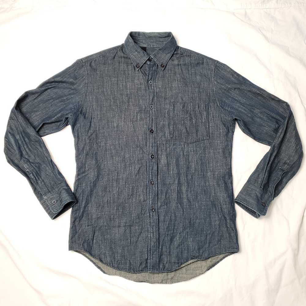 N. Hoolywood N. Hoolywood Dark Denim Button Down … - image 1