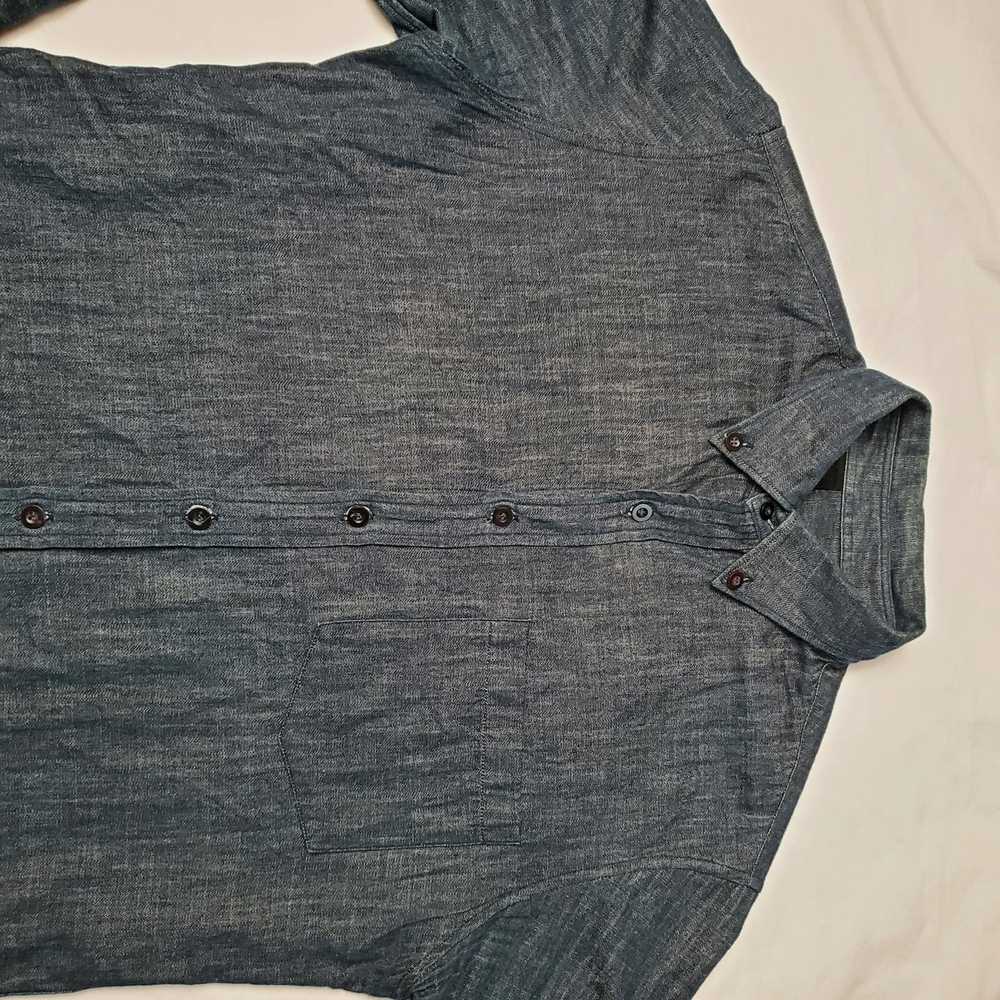 N. Hoolywood N. Hoolywood Dark Denim Button Down … - image 2