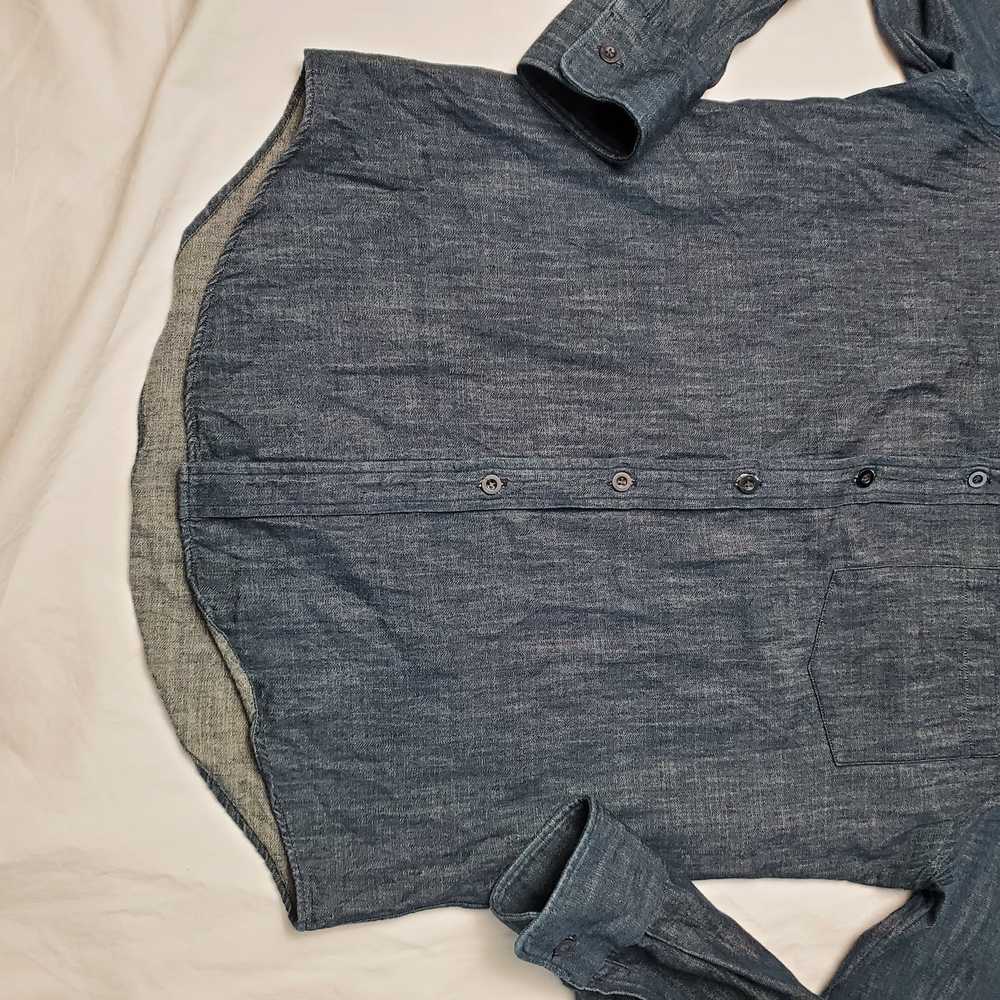 N. Hoolywood N. Hoolywood Dark Denim Button Down … - image 4