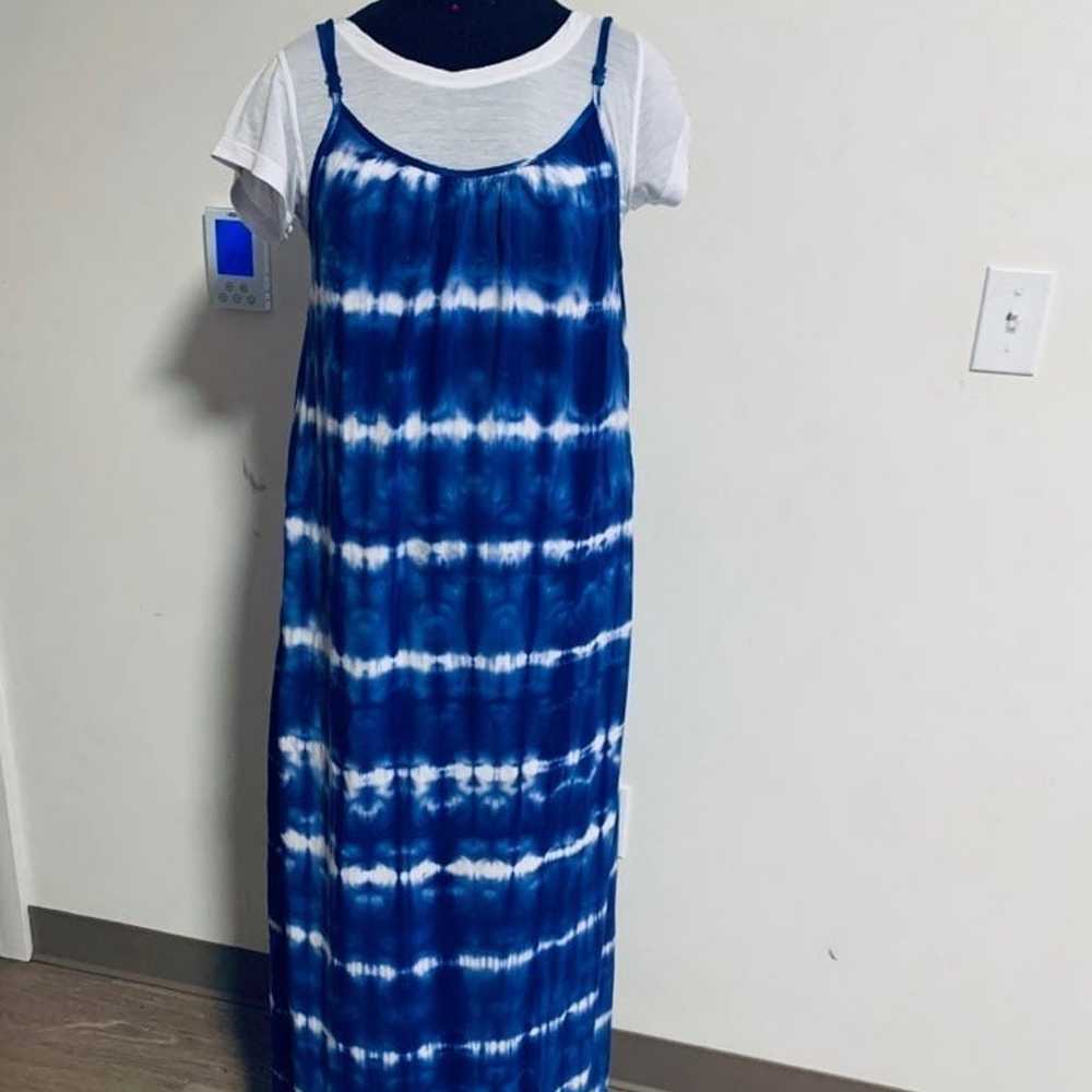 MERONA Maxi dress womens dye dress Sz L sleeveles… - image 2