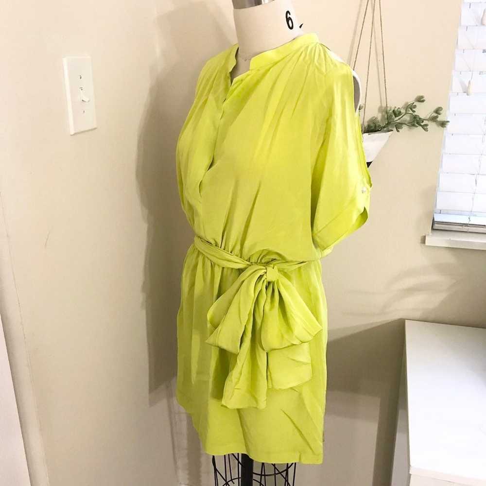 Thayer Bright Yellow Silk Dress - image 2