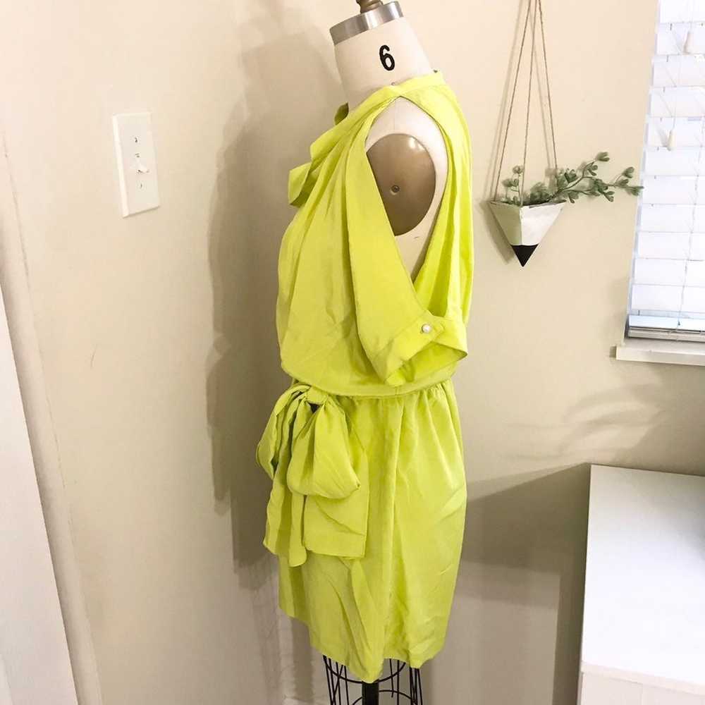 Thayer Bright Yellow Silk Dress - image 4