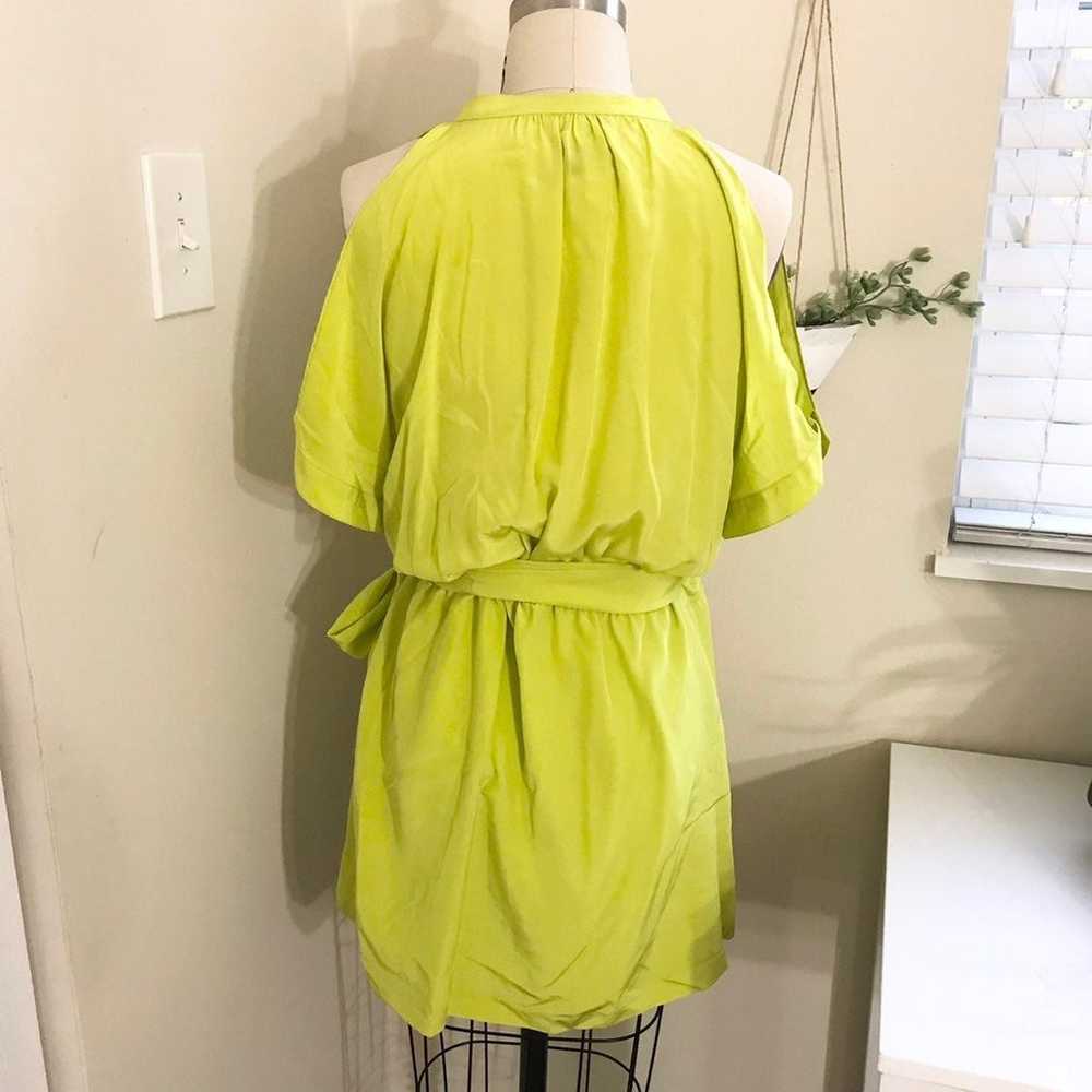 Thayer Bright Yellow Silk Dress - image 5