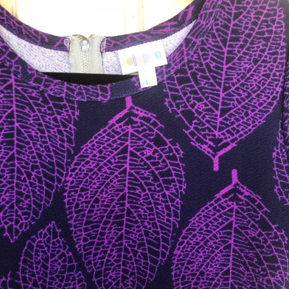 Lularoe Leaf Print Amelia - image 2