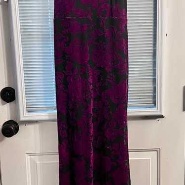 Black and purple formal dress