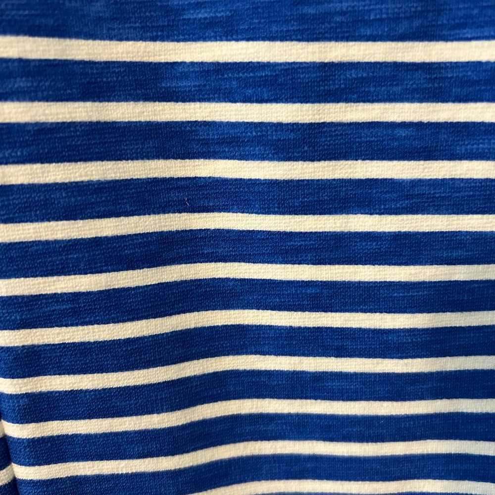 J.Crew Sleeveless blue and white striped dress - image 4