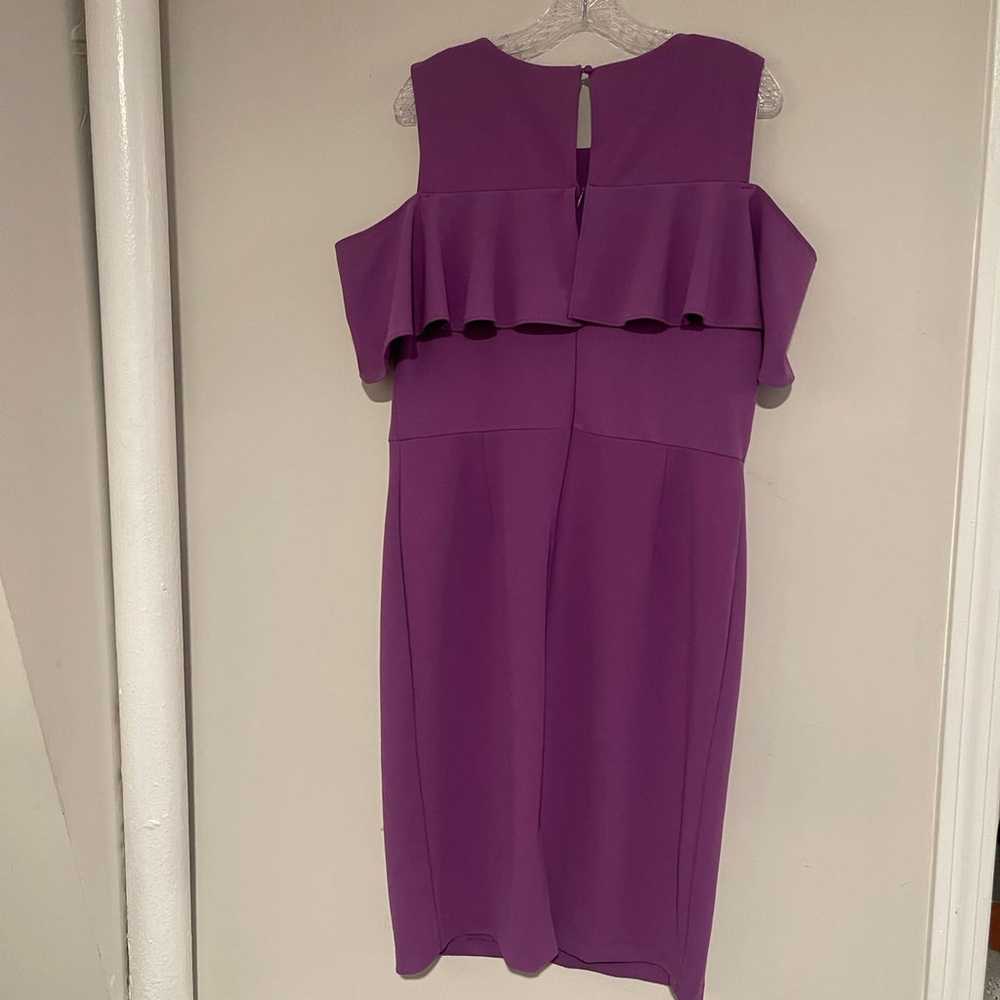 NY&C Ruffled Cold Shoulder Dress Size 16 - image 5