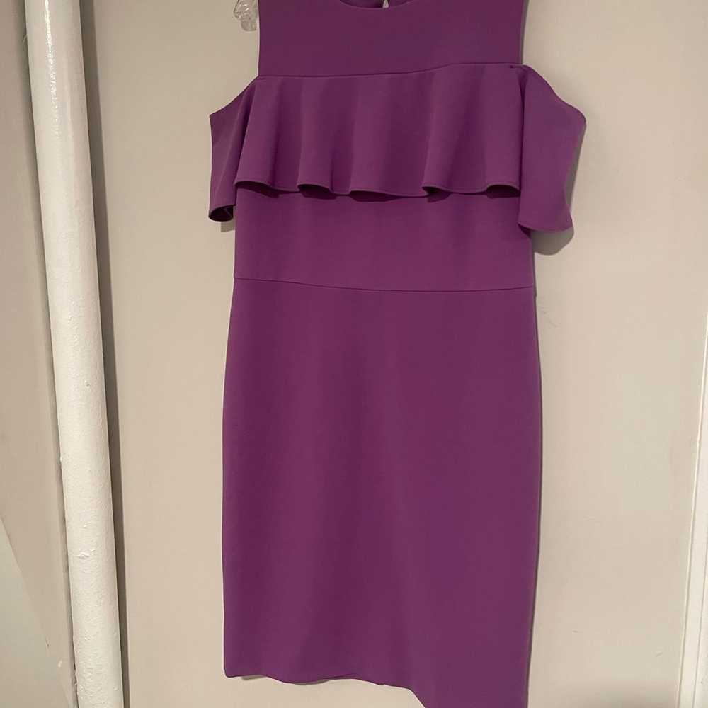 NY&C Ruffled Cold Shoulder Dress Size 16 - image 9