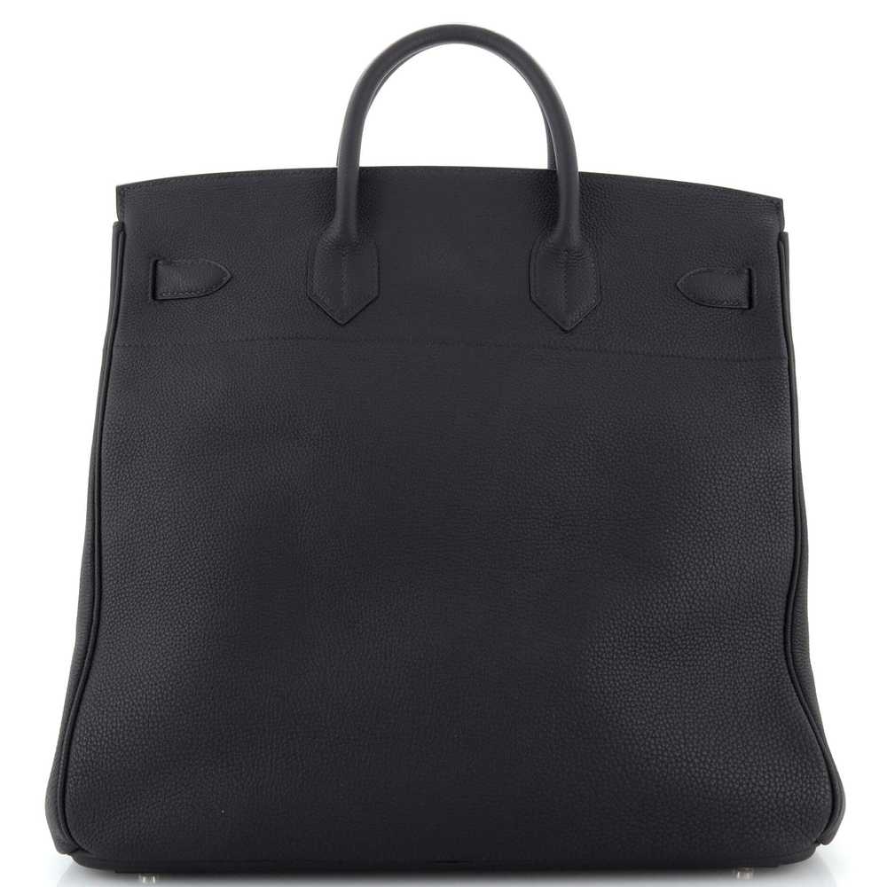 Hermes HAC Birkin Bag Noir Togo with Palladium Ha… - image 4