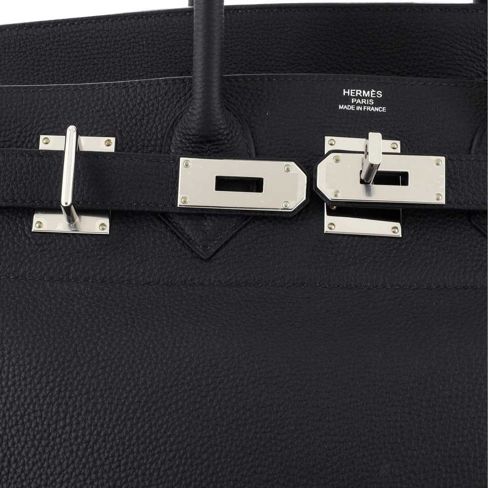 Hermes HAC Birkin Bag Noir Togo with Palladium Ha… - image 7