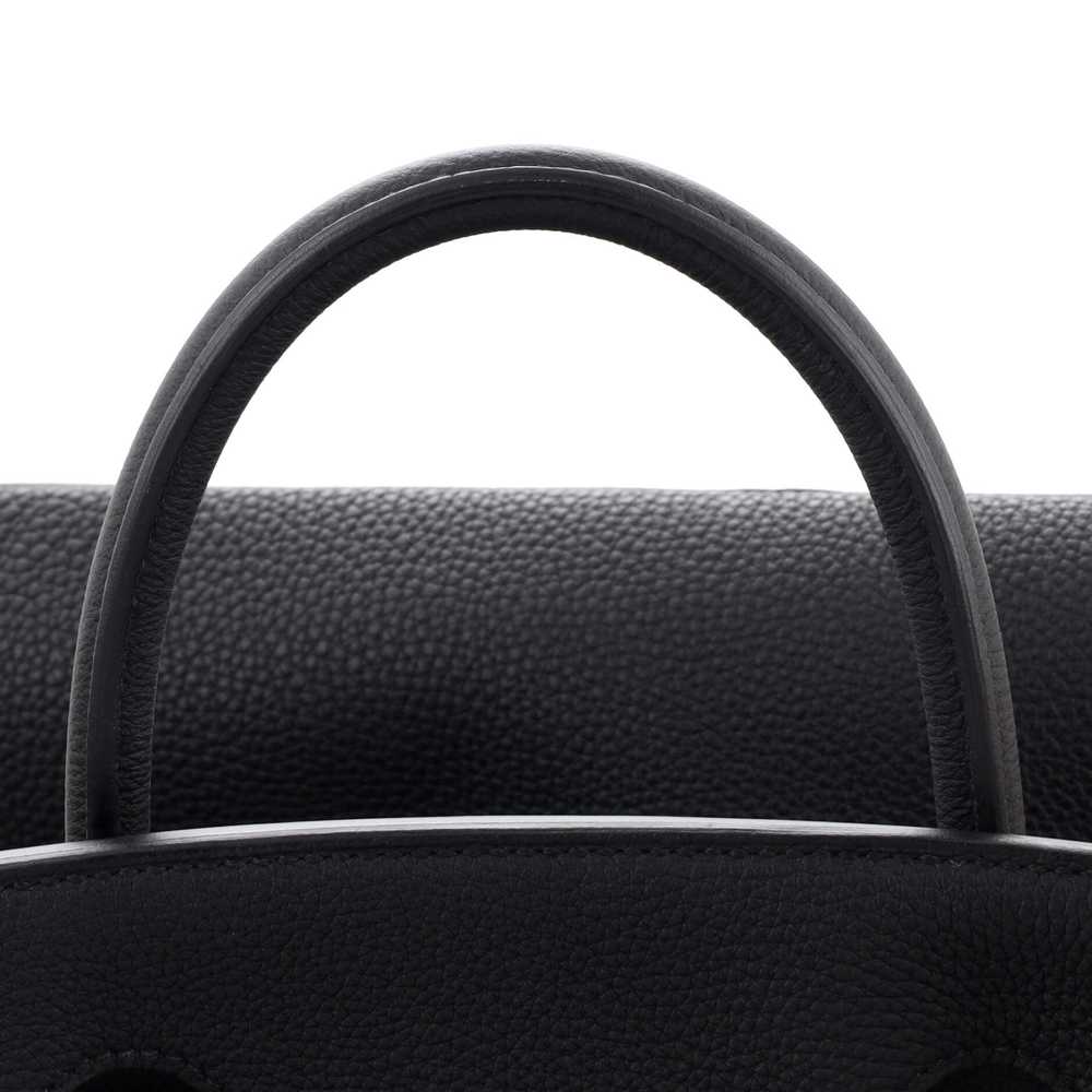 Hermes HAC Birkin Bag Noir Togo with Palladium Ha… - image 9