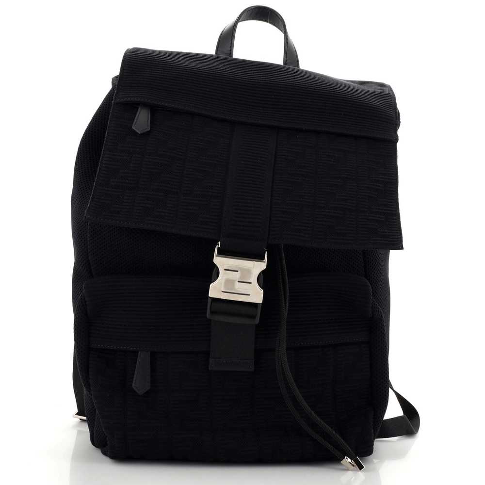 FENDI Fendiness Backpack Zucca Jacquard and Mesh … - image 1