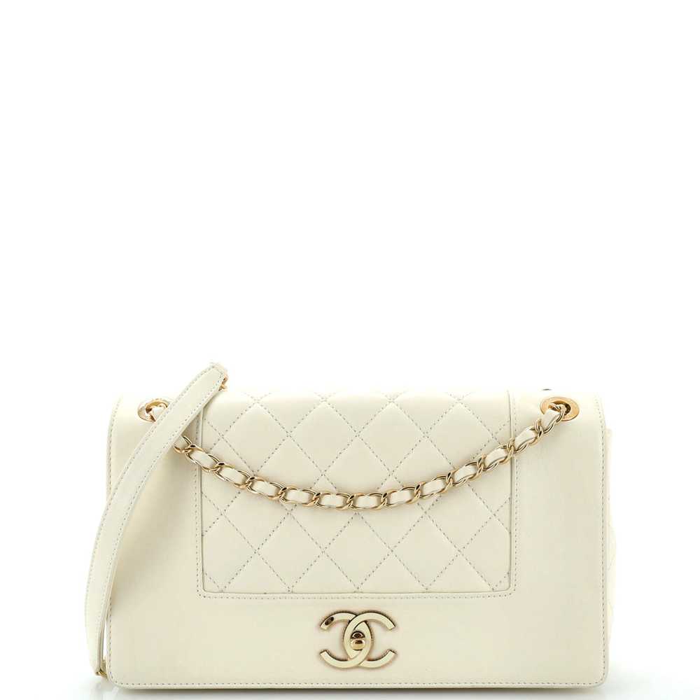 CHANEL Mademoiselle Vintage Flap Bag Quilted Shee… - image 1