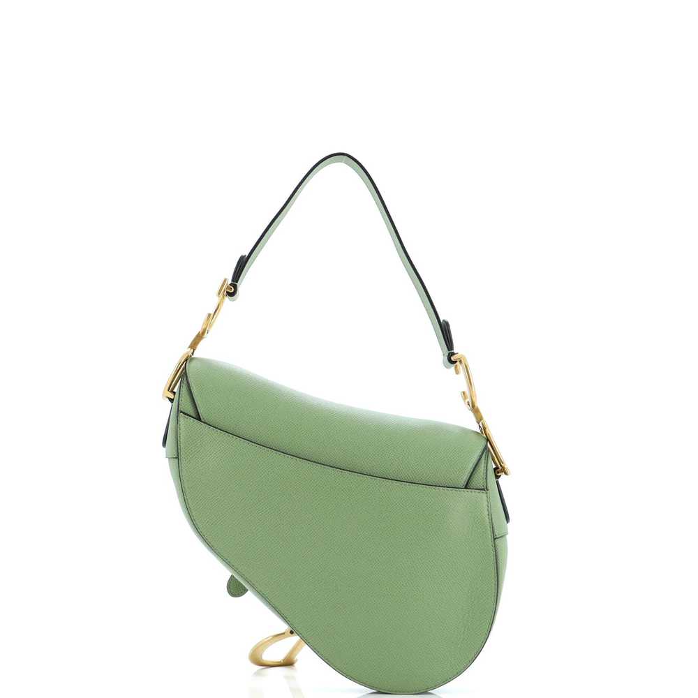 Christian Dior Saddle Handbag Leather Medium - image 3
