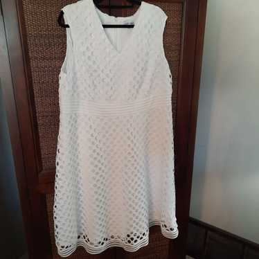 Sandra Darren White Sleeveless Dress Size 20 New … - image 1