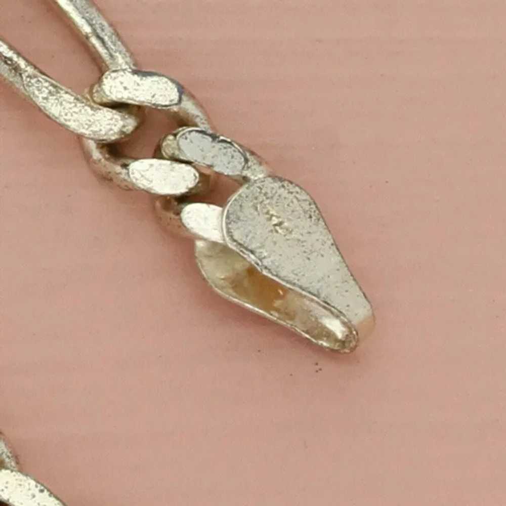 Sterling Silver Mens 5mm Figaro Chain Necklace Si… - image 3