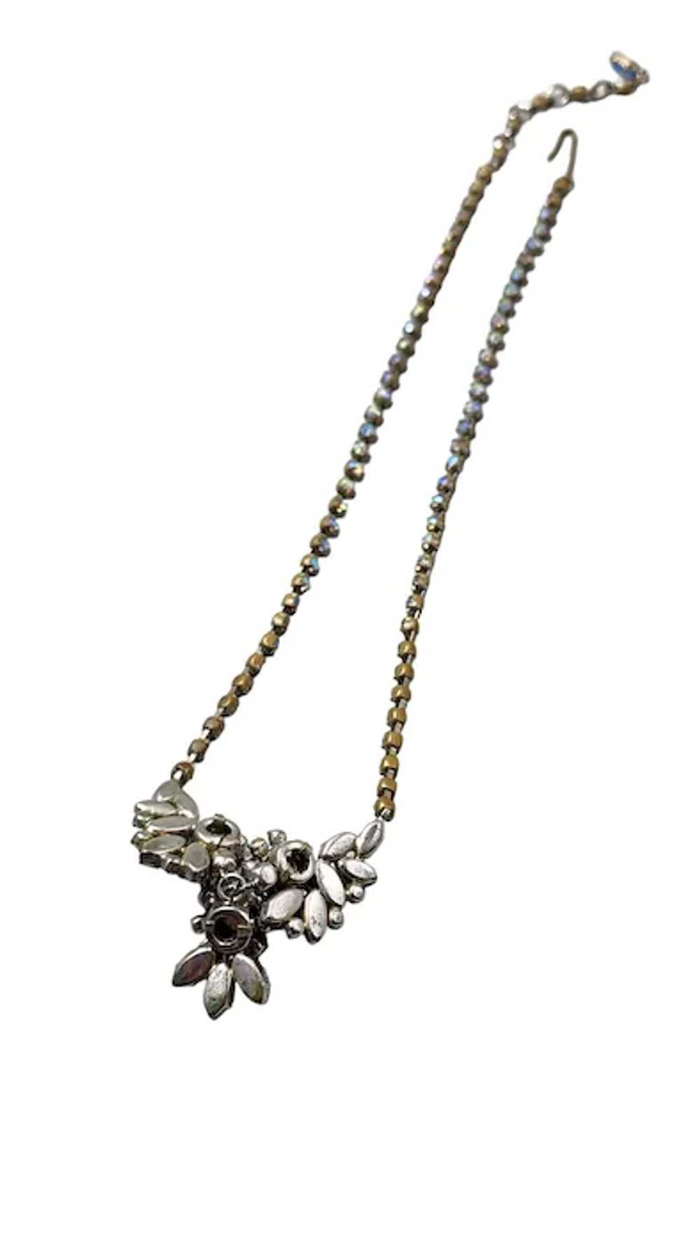 Vintage Stunning AB Austria Rhinestone Necklace [… - image 6